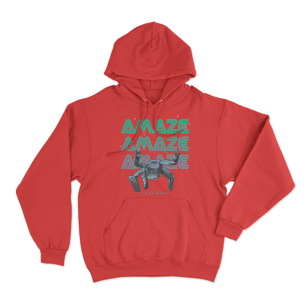 Project Hail Mary Amaze Hoodie Red Project Hail Mary Amaze Hoodie Red