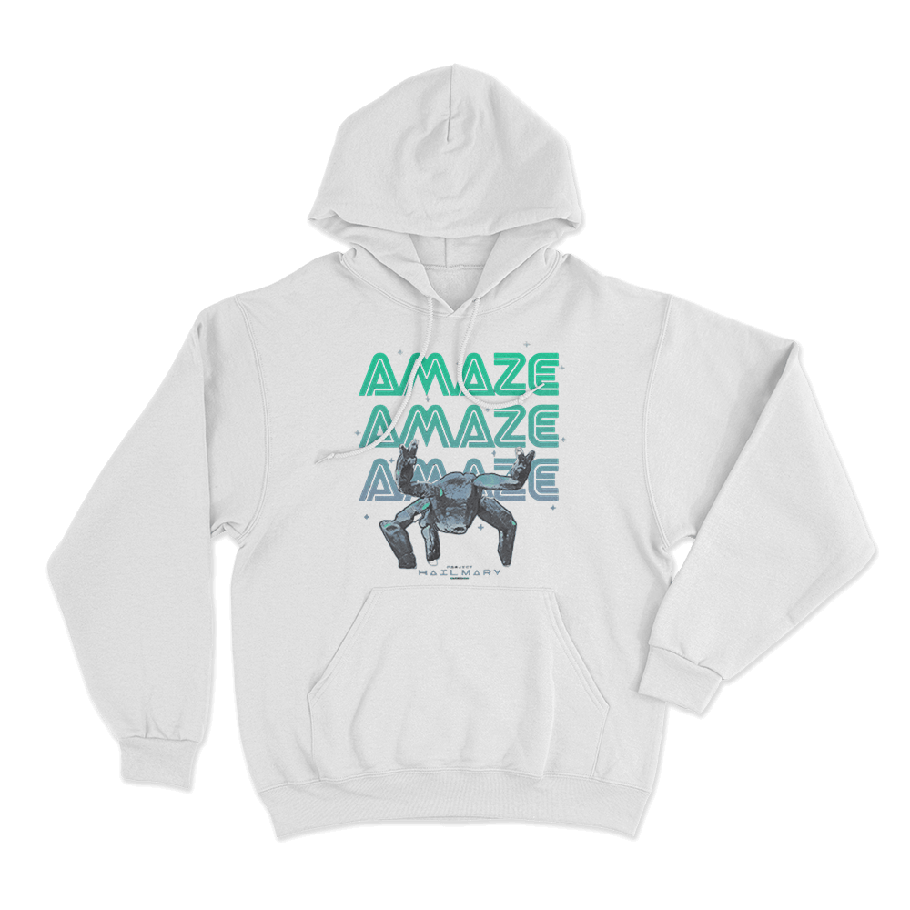 Project Hail Mary Amaze Hoodie White Project Hail Mary Amaze Hoodie White