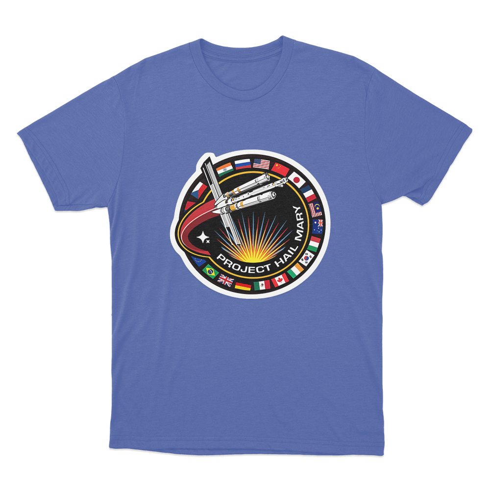 Project Hail Mary Logo T Shirt Blue Project Hail Mary Logo T Shirt Blue