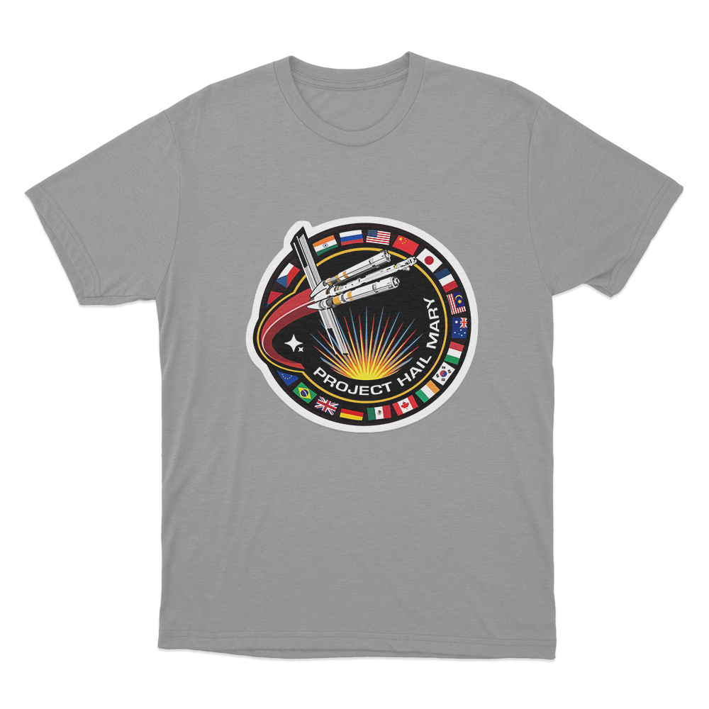 Project Hail Mary Logo T Shirt Grey Project Hail Mary Logo T Shirt Grey