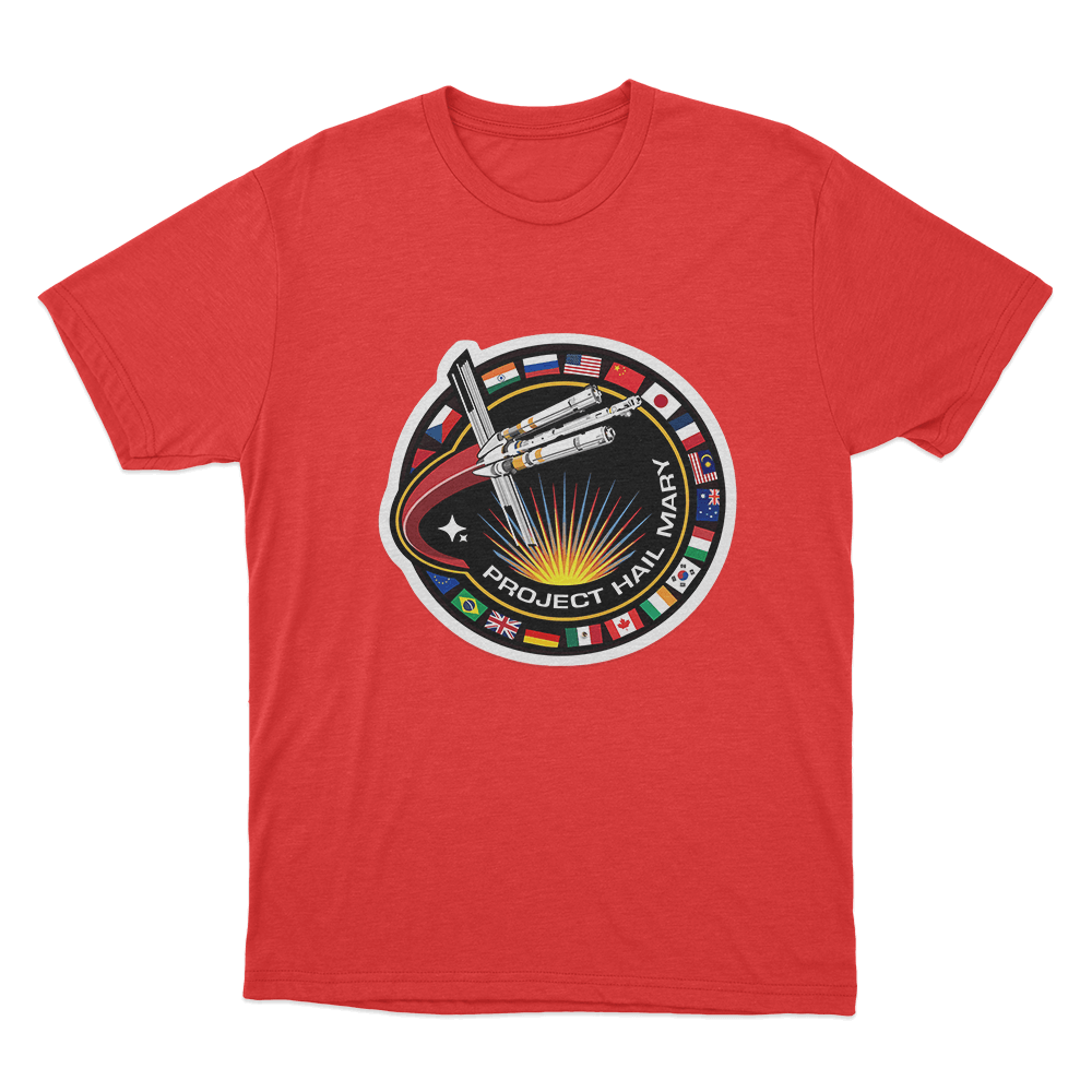 Project Hail Mary Logo T Shirt Red Project Hail Mary Logo T Shirt Red