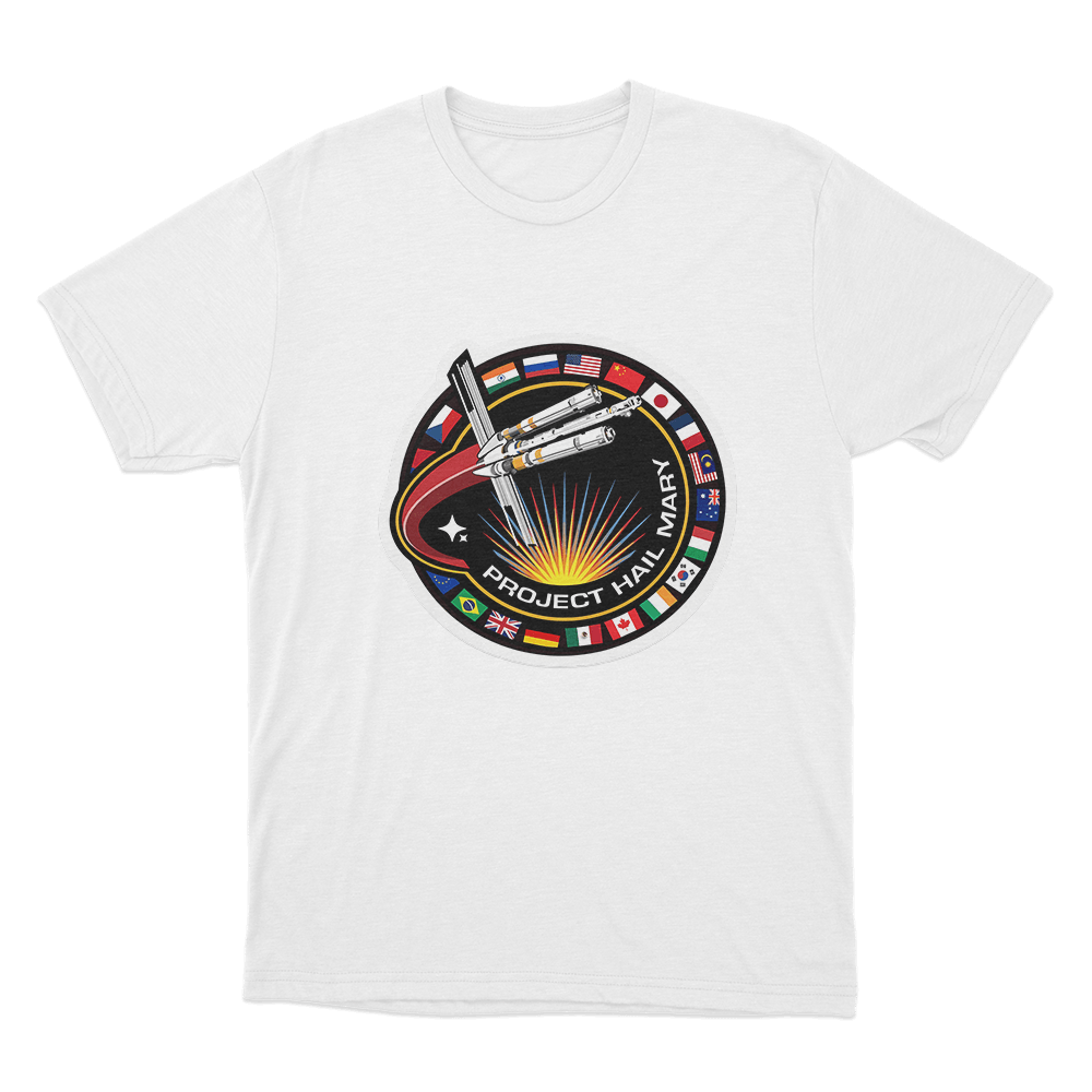 Project Hail Mary Logo T Shirt White Project Hail Mary Logo T Shirt White