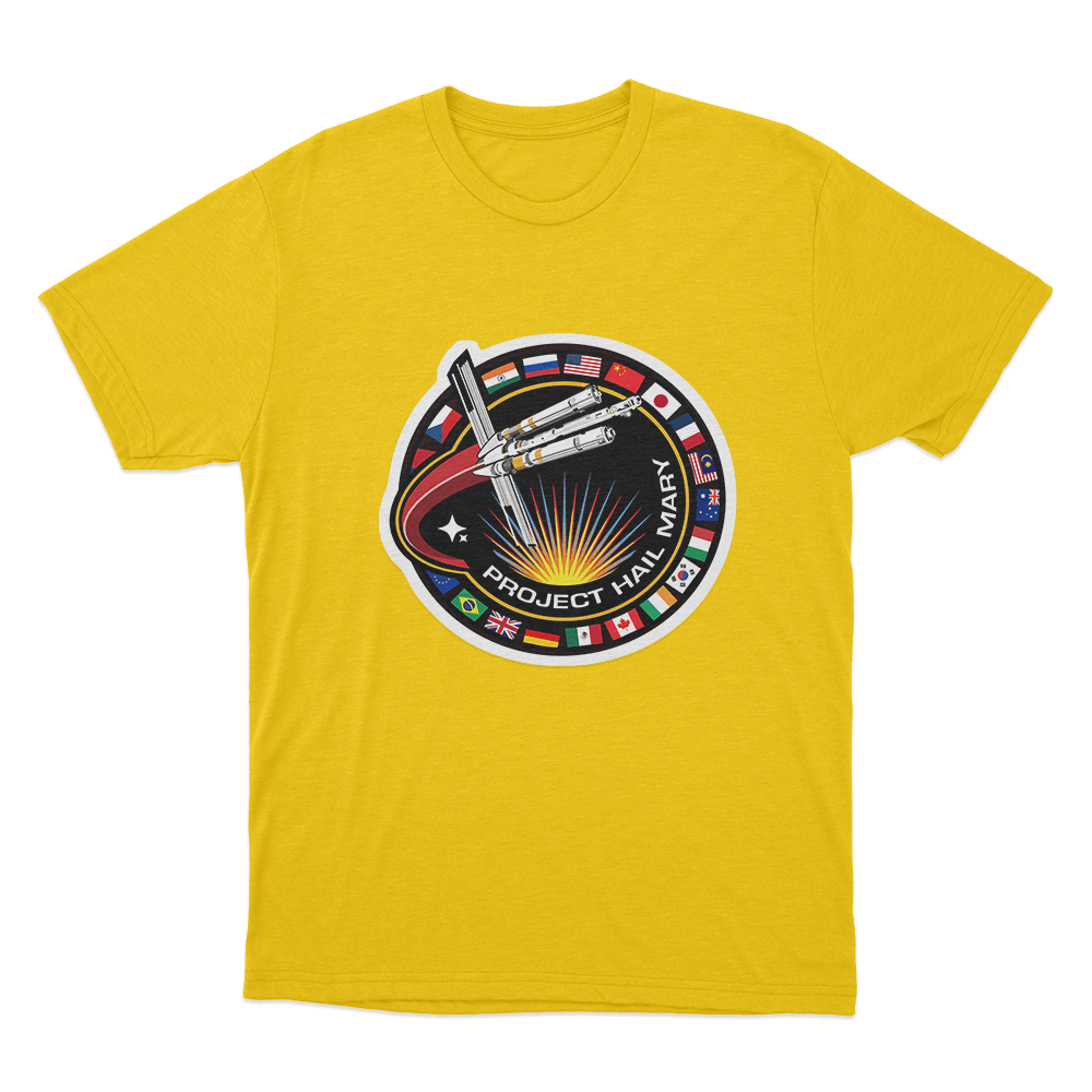 Project Hail Mary Logo T Shirt Yellow Project Hail Mary Logo T Shirt Yellow